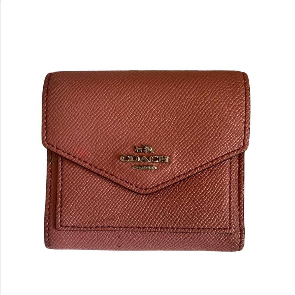 Pink Leather Coach Wallet